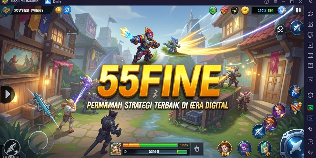 Tampilan gameplay mendebarkan dalam 55FIVE dengan strategi yang menantang.