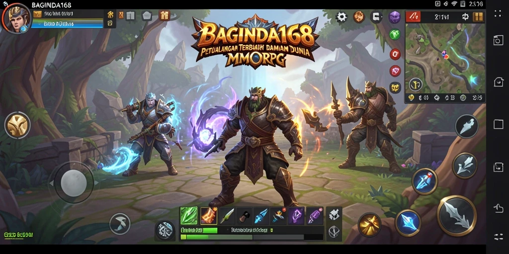 Tampilan gameplay menarik dari BAGINDA168 yang menunjukkan petualangan MMORPG.