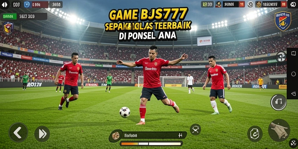 Tangkapan layar gameplay BPJS777 menampilkan aksi seru pertandingan sepak bola.