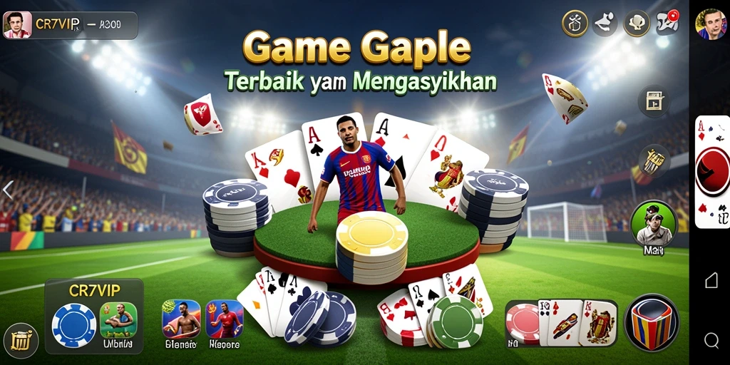 Tampilan gameplay seru di CR7VIP saat bermain Gaple.