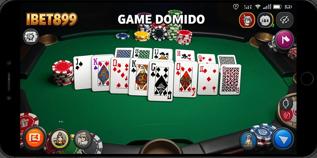 Tampilan gameplay domino yang seru dan interaktif.