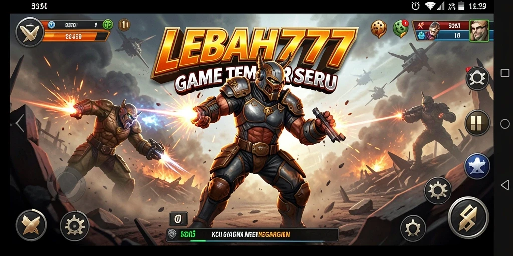Screenshot gameplay LEBAH777 yang menampilkan pertarungan intens.