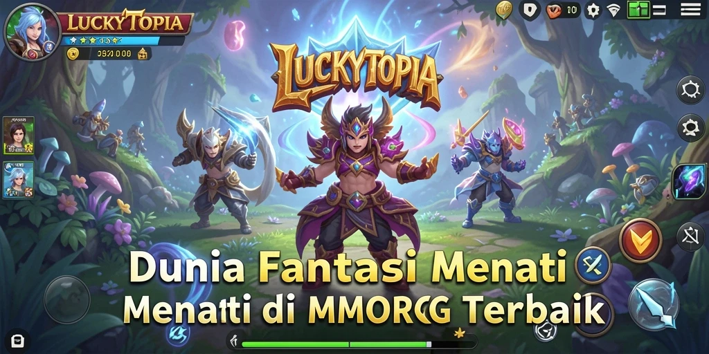 Tangkap momen menakjubkan bermain di dunia LUCKYTOPIA.