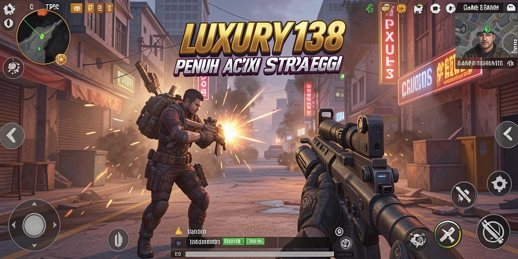 Tampilan gameplay yang mendebarkan di LUXURY138.