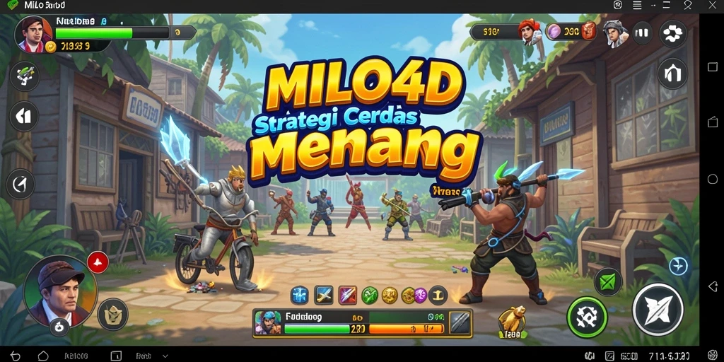 Tampilan aksi seru gameplay strategi di MILO4D.