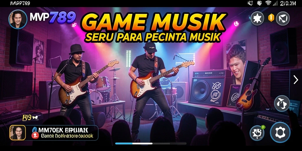 Tampilan gameplay menarik dari MVP789 dengan berbagai tantangan musik.