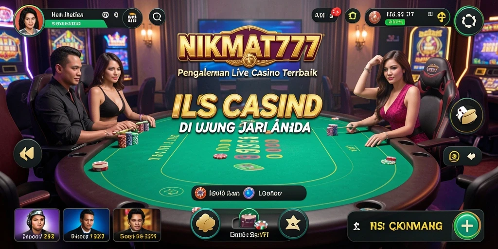 Screenshot tampilan gameplay Live Casino di NIKMAT777 yang menarik.