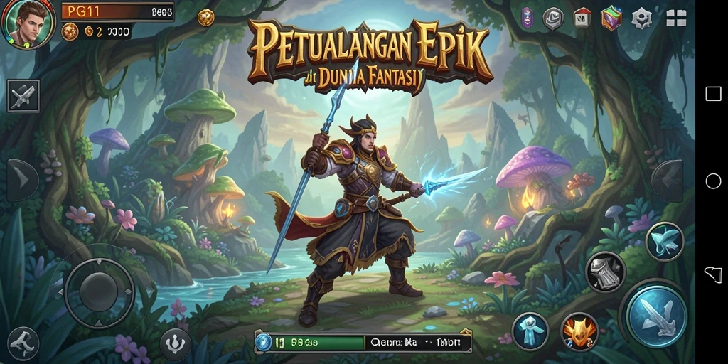 Tampilan gameplay RPG PG11 yang mendebarkan dan penuh aksi.