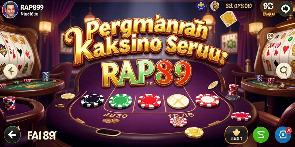 Tampilan gameplay menarik dari RAP89 dengan fitur Kasino yang menawan.