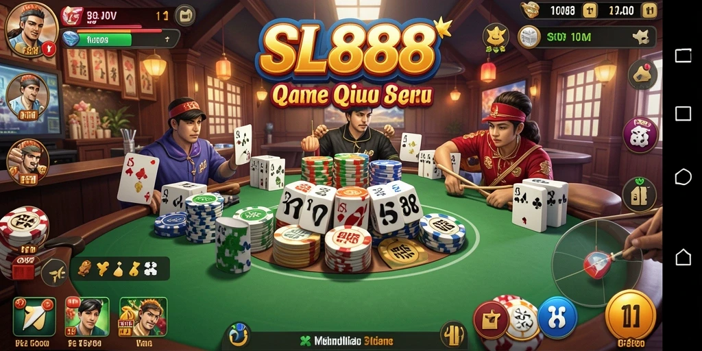 Tampilan gameplay yang mendebarkan di SL888 QiuQiu.